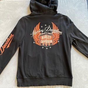 Harley Davidson womens zip up hoodie